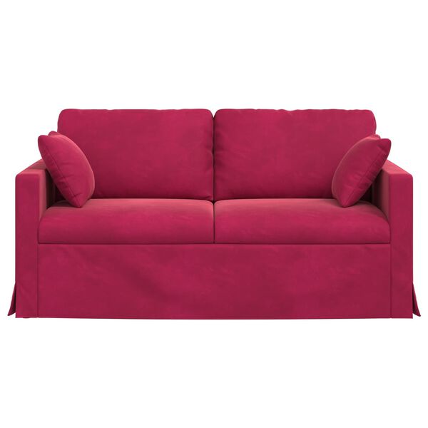 vidaXL Sofa Vinska crvena