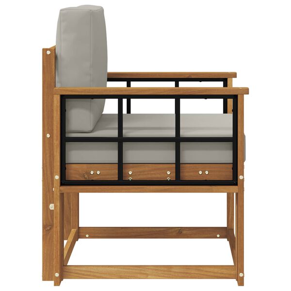 vidaXL Vanjski kauč Čvrsto drvo akacije i poliester