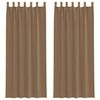 vidaXL Voile zavjese s petljama 2 kom svijetlosmeđe 140x260 cm