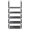 vidaXL Stalak za cipele 5 nivoa crni 44x28x94 cm netkana tkanina
