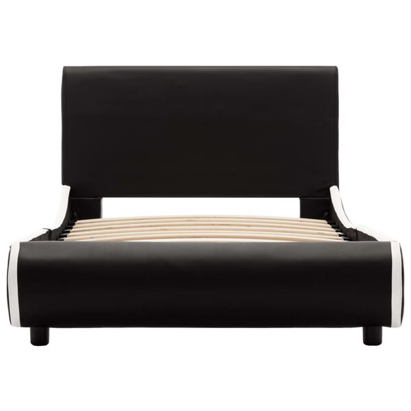 vidaXL Okvir za krevet od umjetne kože crni 90 x 200 cm