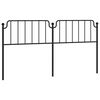 vidaXL Metalno zamjensko uzglavlje crno 200 cm