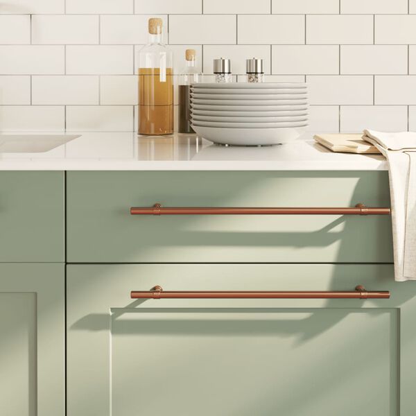 vidaXL Ručke za ormarić 10 kom brončane 320 mm od nehrđajućeg čelika