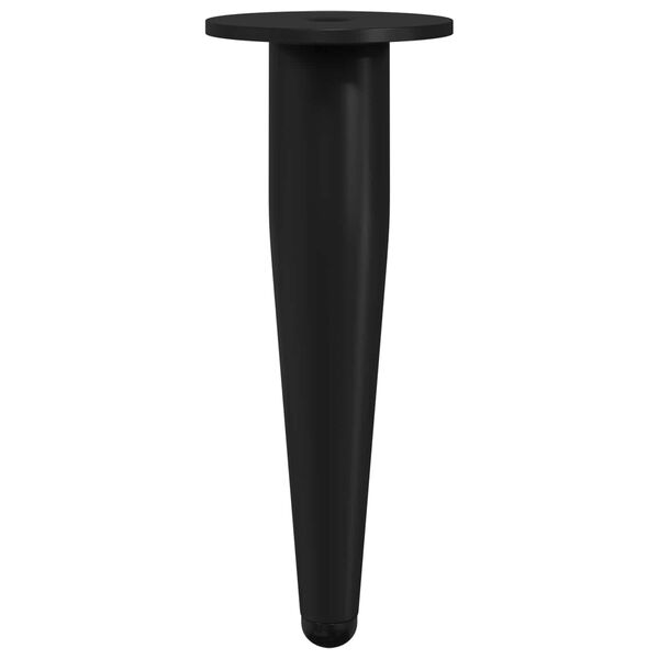 vidaXL Noge namje&scaron;taja 2 pcs Crna &Oslash; 40 x 98 mm Željezo
