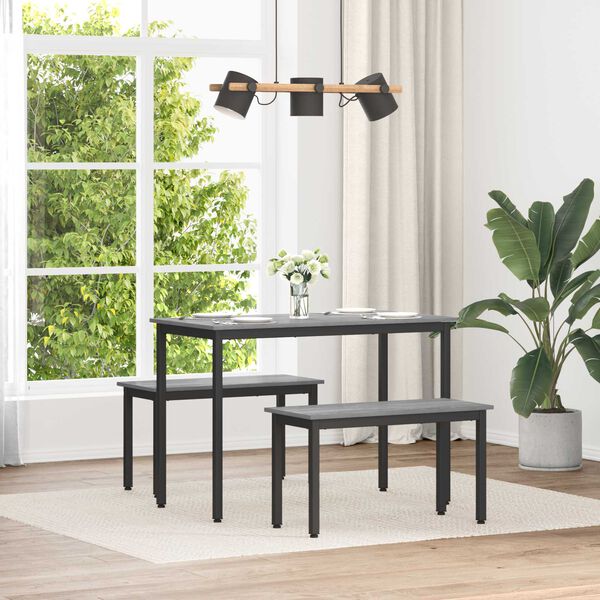 vidaXL klupa Siva Sonoma 80 x 35 x 45 cm Konstruirano drvo