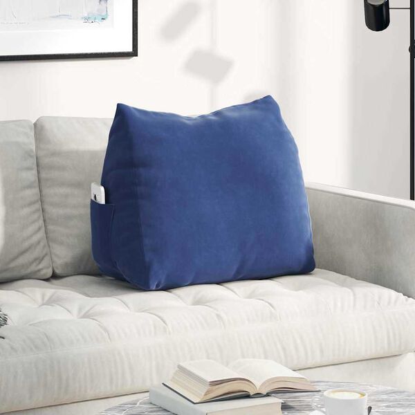 vidaXL Jastuk za leđa Policijska plava 60 x 20 x 50 cm Kordura tekstil