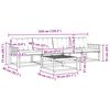 vidaXL Set vanjskih sofa s jastukom 5 pcs Prirodna i krem