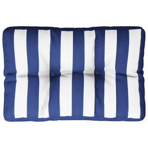 vidaXL Jastuk za palete plavo-bijeli prugasti 50x40x12 cm od tkanine
