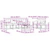 vidaXL Set vanjskih sofa s jastukom 7 pcs Prirodna i bež