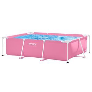 INTEX Metalni okvir bazena iznad tla Ružičasta 220 x 150 x 60 cm