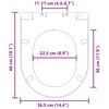 vidaXL Toaletna daska s mekim zatvaranjem i brzim otpu&scaron;tanjem bijela