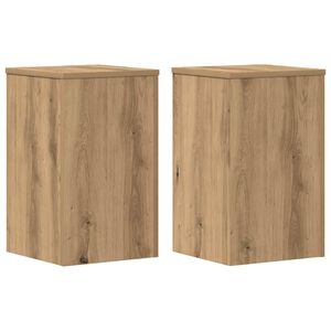 vidaXL Stalci za biljke 2 kom boja artisian hrasta 30x30x50 cm drveni
