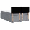 vidaXL Krevet box spring s madracem svjetlosivi 140x200 cm od tkanine