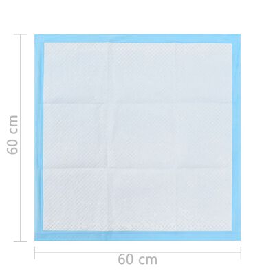 vidaXL Podloge za obuku ljubimaca 400 kom 60x60 cm od netkane tkanine
