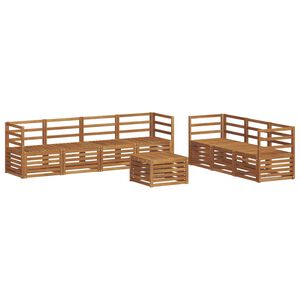 vidaXL Setovi sofa 8 pcs Prirodna Čvrsto drvo akacije