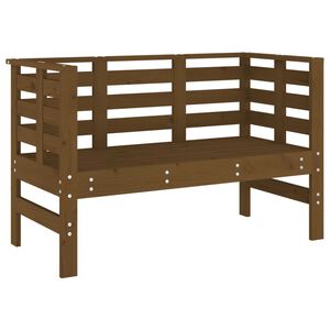 vidaXL Vrtna klupa smeđa boja meda 111,5x53x71 cm od masivne borovine