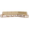 vidaXL Set vanjskih sofa Prirodna i bež