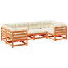 vidaXL 6-dijelni set vrtnih sofa s jastucima vo&scaron;tano smeđi od borovine