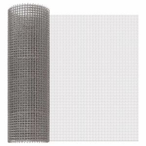 vidaXL Mrežna tkanina 40 x 500 cm 3 Mesh Nehrđajući čelik 201 Srebrna