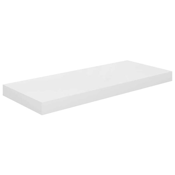 vidaXL Plutajuća zidna polica visoki sjaj bijela 60x23,5x3,8 cm MDF