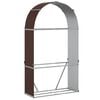 vidaXL Držač za cjepanice smeđi 120x45x210 cm od pocinčanog čelika