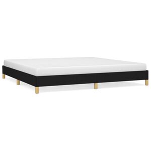 vidaXL Okvir za krevet bez madraca crni 200x200 cm od tkanine