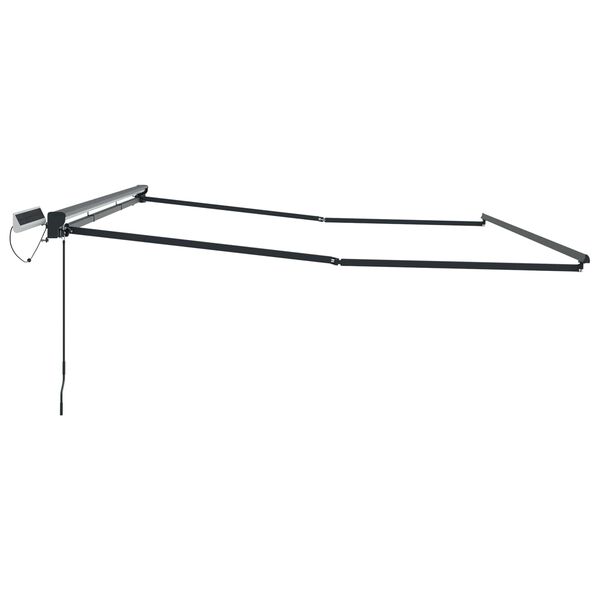 vidaXL Električni sklopivi okvir tende Bijeli 2,5 x 2 m Čelik