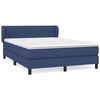 vidaXL Krevet s oprugama i madracem plavi 140 x 190 cm od tkanine