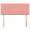 vidaXL Uzglavlje ružičasto 80 x 5 x 78/88 cm baršunasto
