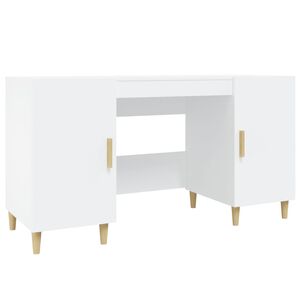 vidaXL Radni stol bijeli 140 x 50 x 75 cm od konstruiranog drva