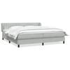 vidaXL Box Spring krevet s madracima svijetlo sivi 200x210 cm bar&scaron;un