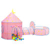 vidaXL Dječji šator za igru ružičasti 301 x 120 x 128 cm
