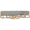 vidaXL Set vanjskih sofa 6 kom. Bijela i svjetlosiva