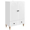 vidaXL Kreveta Bijela 66 x 34,5 x 95 cm Konstruirano drvo