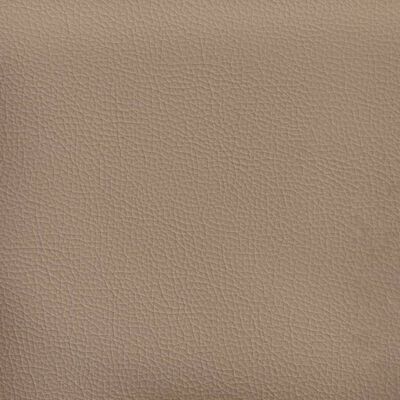 vidaXL Kutna garnitura boja cappuccina 255 x 140 x 70 cm umjetna koža
