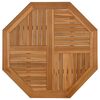 vidaXL Stolna ploča 90 x 90 x 2,5 cm osmerokutna od masivne tikovine