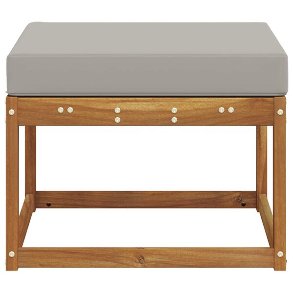 vidaXL Vanjski otoman Čvrsto drvo akacije Prirodna