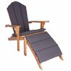 vidaXL Vrtna stolica Adirondack s osloncem za noge Prirodna
