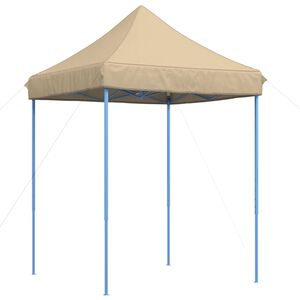 vidaXL Sklopivi prigodni &scaron;ator za zabave bež 200x200x306 cm