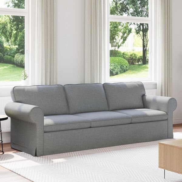 vidaXL Sofa Svijetlo siva 245 x 82 x 80 cm tkanina