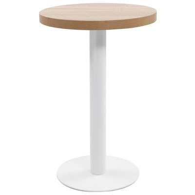 vidaXL Bistro stol svjetlosmeđi 50 cm MDF