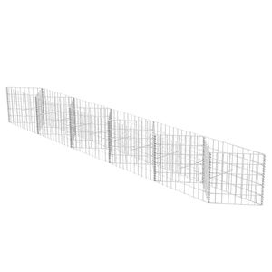 vidaXL Gabionska ko&scaron;ara od pocinčanog čelika 300 x 30 x 50 cm
