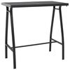 vidaXL Vrtni barski stol crni 110 x 60 x 110 cm od kaljenog stakla
