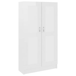 vidaXL Ormarić za knjige sjajni bijeli 82,5 x 30,5 x 150 cm drveni