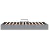 vidaXL Krevet s od storage Svijetlo siva 90 x 190 cm tkanina