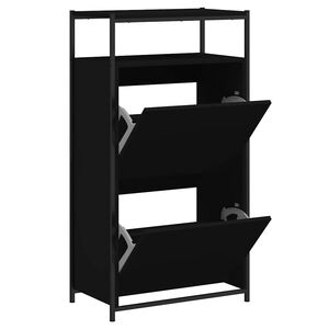 vidaXL Ormarić za cipele crni 60 x 34 x 112 cm od konstruiranog drva