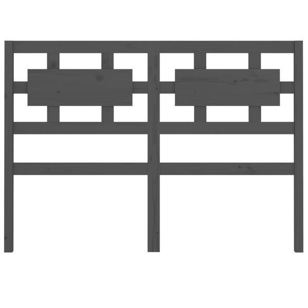 vidaXL Uzglavlje za krevet sivo 145,5 x 4 x 100 cm od masivne borovine