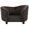 vidaXL Sofa za pse smeđa 69 x 49 x 40 cm pli&scaron;ana