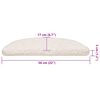vidaXL Prostirke za stepenice 30 kom 56x17x3 cm bijele poluokrugle