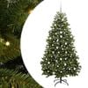vidaXL Umjetno božićno drvce 210 cm 300 LED lampica Topla bijela